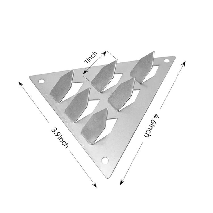 Morsetto a pressione con base triangolare per l'installazione di pannelli acustici, 12pcs
