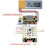 Per SlimeVR / Smol Modulo LSM6DSV + QMC6309
