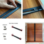 Kit di riparazione per cassetti, staffe di rinforzo per mobili in legno, truciolato e MDF., 1, 2
