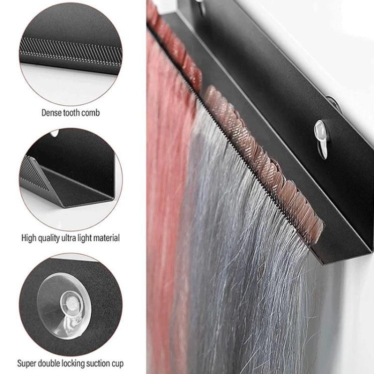 Supporto in metallo per parrucche e extension, ideale per lo styling e la conservazione.