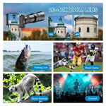 Obiettivo zoom teleobiettivo universale APEXEL interamente in metallo 20-40x per smartphone, telescopio HD per telefono per fotografia lunare e di concerti, APL-20-40X