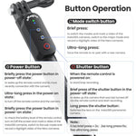 Amagisn Selfie Stick con telecomando per action camera e smartphone, Bluetooth 5.1, estensibile fino a 101 cm (40 pollici)., Claw, 1/4 Inch, Ballhead Claw, Ballhead 1/4 Inch