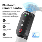 Amagisn Selfie Stick con telecomando per action camera e smartphone, Bluetooth 5.1, estensibile fino a 101 cm (40 pollici)., Claw, 1/4 Inch, Ballhead Claw, Ballhead 1/4 Inch