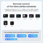 Amagisn Selfie Stick con telecomando per action camera e smartphone, Bluetooth 5.1, estensibile fino a 101 cm (40 pollici)., Claw, 1/4 Inch, Ballhead Claw, Ballhead 1/4 Inch