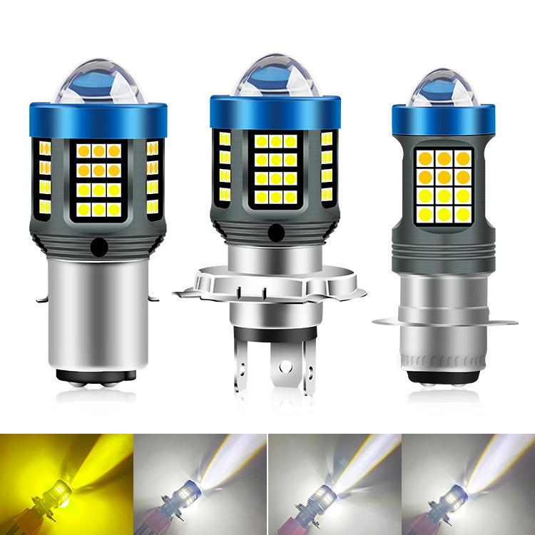 Faro LED per moto H4 BA20D P15D 1200 lumen