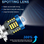 Faro LED per moto H4 BA20D P15D 1200 lumen
