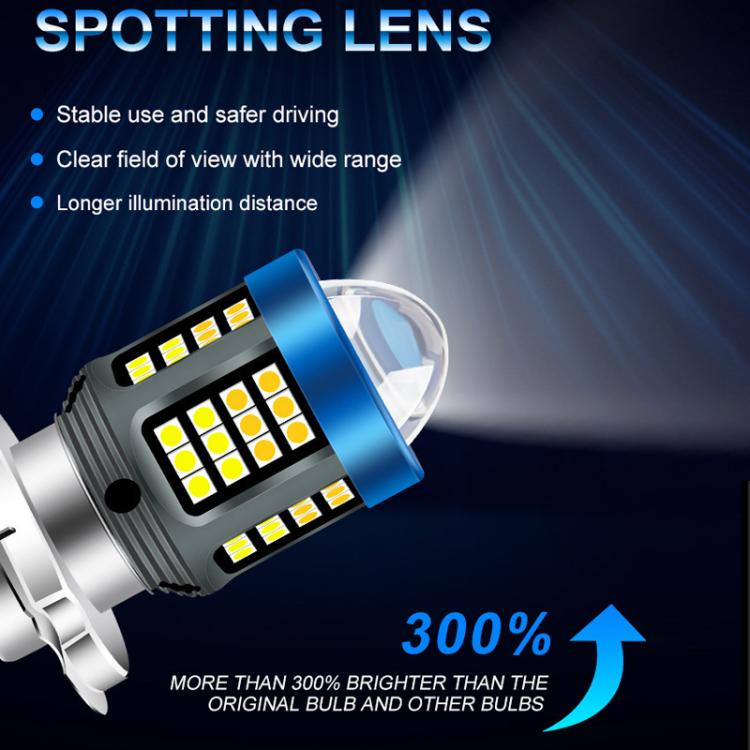 Faro LED per moto H4 BA20D P15D 1200 lumen