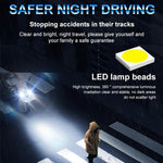 Faro LED per moto H4 BA20D P15D 1200 lumen