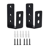 Staffa di rinforzo per barra della porta a forma di U aperta, staffa per barriera di sicurezza della porta, 2pcs, 4pcs