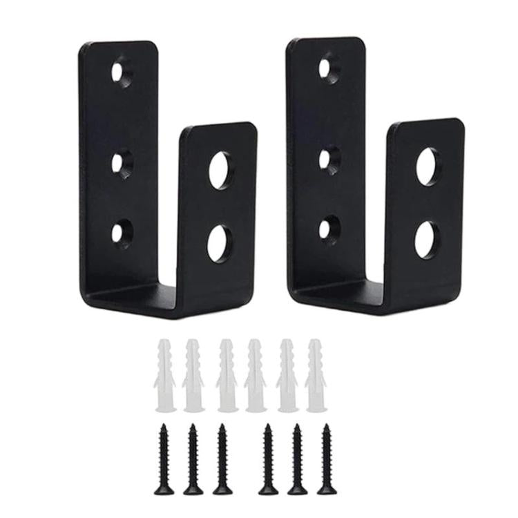 Staffa di rinforzo per barra della porta a forma di U aperta, staffa per barriera di sicurezza della porta, 2pcs, 4pcs