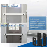 Staffa di rinforzo per barra della porta a forma di U aperta, staffa per barriera di sicurezza della porta, 2pcs, 4pcs
