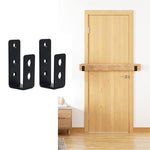 Staffa di rinforzo per barra della porta a forma di U aperta, staffa per barriera di sicurezza della porta, 2pcs, 4pcs