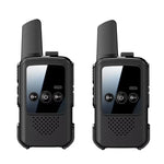 Mini walkie talkie wireless a lungo raggio per genitori e figli, 2pcs Black, 2pcs Orange, 2pcs Green, Single Black, Single Orange, Single Green