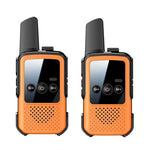 Mini walkie talkie wireless a lungo raggio per genitori e figli, 2pcs Black, 2pcs Orange, 2pcs Green, Single Black, Single Orange, Single Green