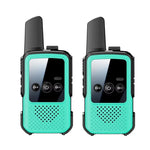 Mini walkie talkie wireless a lungo raggio per genitori e figli, 2pcs Black, 2pcs Orange, 2pcs Green, Single Black, Single Orange, Single Green