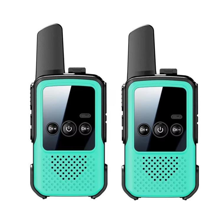 Mini walkie talkie wireless a lungo raggio per genitori e figli, 2pcs Black, 2pcs Orange, 2pcs Green, Single Black, Single Orange, Single Green
