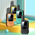Mini walkie talkie wireless a lungo raggio per genitori e figli, 2pcs Black, 2pcs Orange, 2pcs Green, Single Black, Single Orange, Single Green