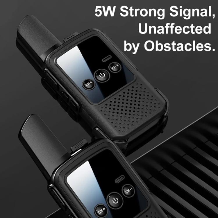 Mini walkie talkie wireless a lungo raggio per genitori e figli, 2pcs Black, 2pcs Orange, 2pcs Green, Single Black, Single Orange, Single Green
