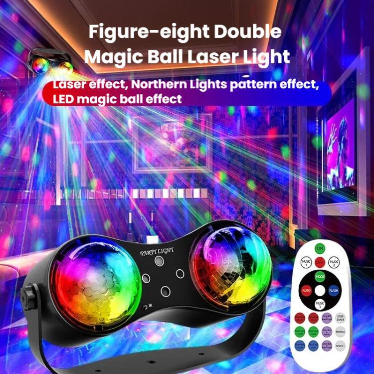 Luce magica a sfera con telecomando, 7 colori, LED rotante, luce d'atmosfera per palcoscenico, bar e KTV., US Plug, EU Plug, UK Plug, AU Plug