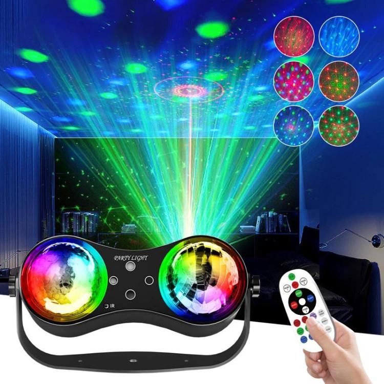 Luce magica a sfera con telecomando, 7 colori, LED rotante, luce d'atmosfera per palcoscenico, bar e KTV., US Plug, EU Plug, UK Plug, AU Plug