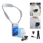 Supporto magnetico invisibile da collo AMagisn per vlogging in prima persona, compatibile con GoPro/Insta360/smartphone