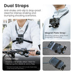 Supporto magnetico invisibile da collo AMagisn per vlogging in prima persona, compatibile con GoPro/Insta360/smartphone