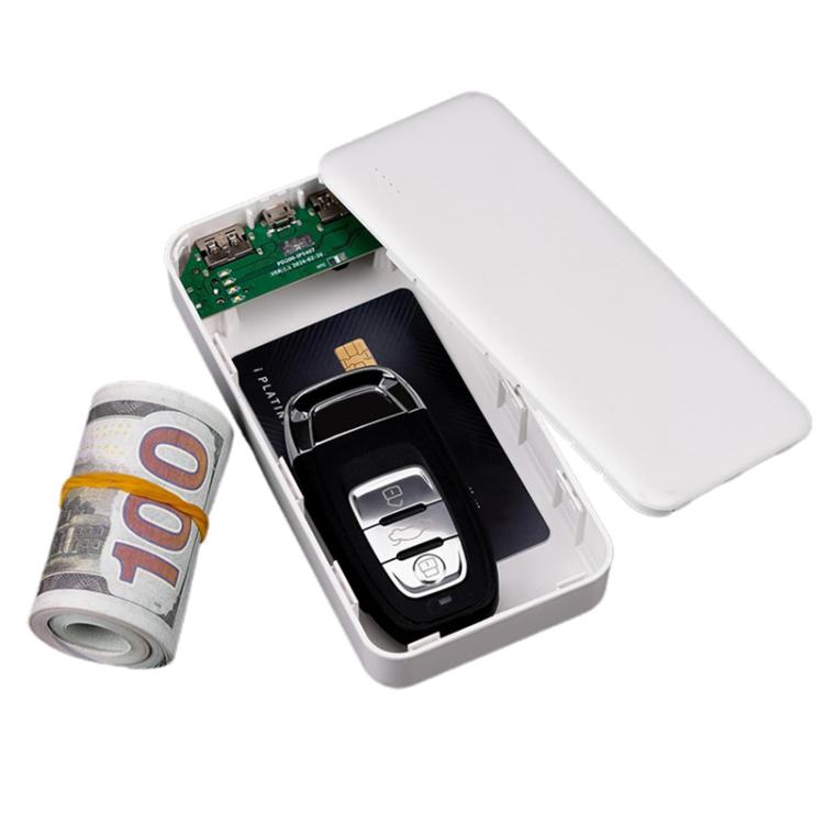 Scatola portaoggetti nascosta a forma di power bank contraffatto