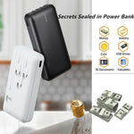 Scatola portaoggetti nascosta a forma di power bank contraffatto