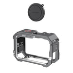 Per DJI OSMO Action 6 aMaginsn Gabbia metallica con sgancio rapido e copriobiettivo in silicone, Action 6 Metal Cage