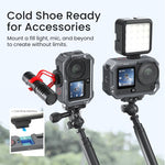 Per DJI OSMO Action 6 aMaginsn Gabbia metallica con sgancio rapido e copriobiettivo in silicone, Action 6 Metal Cage