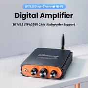 Sienwiny YS-KL5 Amplificatore digitale HiFi ad alta potenza da 600 W con Bluetooth 5.3 a doppio canale e chip TPA3255., EU Plug, US Plug