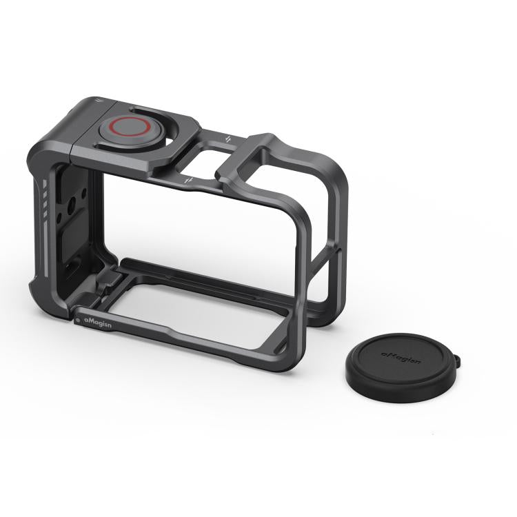 Gabbia protettiva in metallo aMaginsn 2.0 a sgancio rapido per fotocamera DJI OSMO Action 5 Pro /4/3 con copriobiettivo in silicone., Action 5 Pro /4/3 Metal Cage