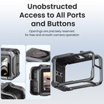 Gabbia protettiva in metallo aMaginsn 2.0 a sgancio rapido per fotocamera DJI OSMO Action 5 Pro /4/3 con copriobiettivo in silicone., Action 5 Pro /4/3 Metal Cage