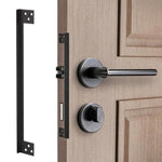 Copertura protettiva per serratura a scatto in acciaio inox a forma di L per porte con apertura verso l'esterno., 7 inch, 11 inch