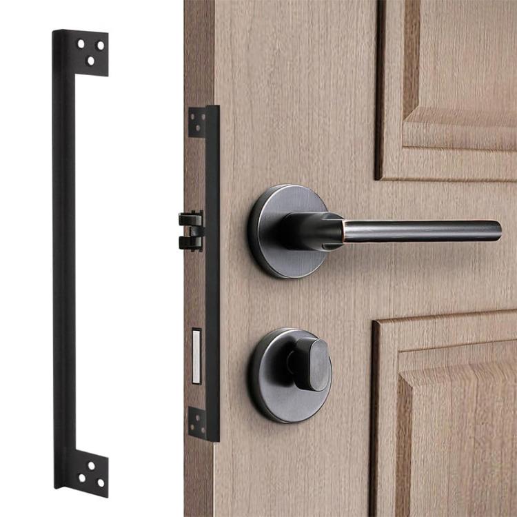 Copertura protettiva per serratura a scatto in acciaio inox a forma di L per porte con apertura verso l'esterno., 7 inch, 11 inch