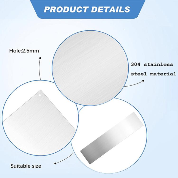 Battiscopa per porte interne ed esterne, protezione per pannelli metallici, Door Kick Plate