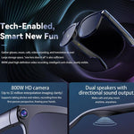 Occhiali intelligenti M02S con fotocamera HD da 8 MP, video 1080p, assistente vocale AI, registrazione, traduzione, Transparent, Sunglasses, Photochromic, Transparent+Sunglasses, Transparent+Photochromic