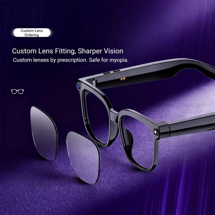 Occhiali intelligenti M02S con fotocamera HD da 8 MP, video 1080p, assistente vocale AI, registrazione, traduzione, Transparent, Sunglasses, Photochromic, Transparent+Sunglasses, Transparent+Photochromic