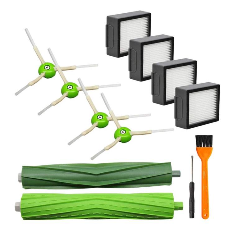 Ricambi per la spazzola principale, la spazzola laterale e il filtro di iRobot Roomba I7 / I7+ / E5 / E6, 12pcs /Set