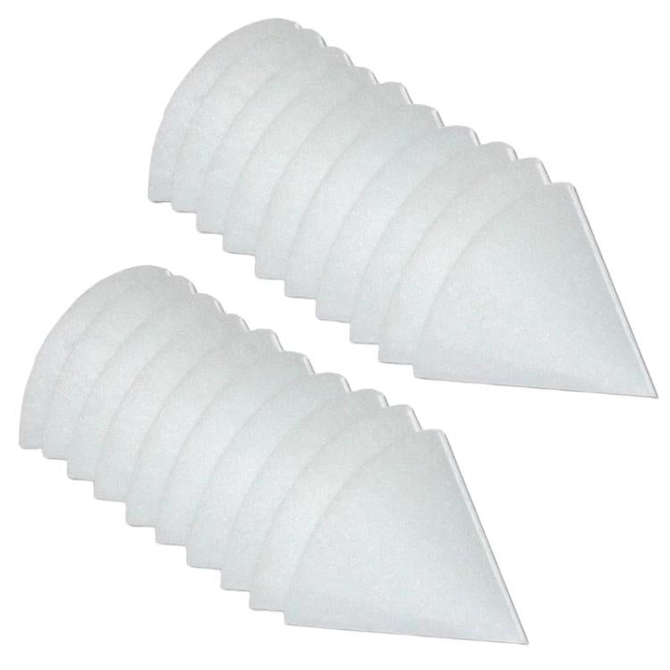 Set di filtri conici per valvola di scarico per valvole di ventilazione Zehnder / Helios / Maico / Pluggit, 10pcs, 20pcs