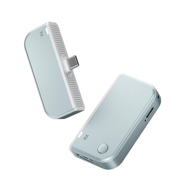 Dispositivo di mirroring dello schermo wireless portatile 2 in 1 Type-C, dispositivo di mirroring dello schermo HDMI per computer wireless peer-to-peer, Blue