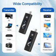Trasmettitore HDMI wireless 2 in 1, portata 60 m, dispositivo di mirroring per laptop e PC, risoluzione 1080p 60Hz, extender wireless.