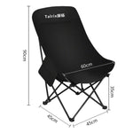 Talrix Sedia da campeggio portatile pieghevole per esterni, ideale per la spiaggia., Classic Black, Classic Gold, Tall Black, Tall Gold, 3-Level Adjustable Black, 3-Level Adjustable Gold, With Leg Rest Black, With Leg Rest Gold