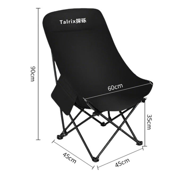 Talrix Sedia da campeggio portatile pieghevole per esterni, ideale per la spiaggia., Classic Black, Classic Gold, Tall Black, Tall Gold, 3-Level Adjustable Black, 3-Level Adjustable Gold, With Leg Rest Black, With Leg Rest Gold