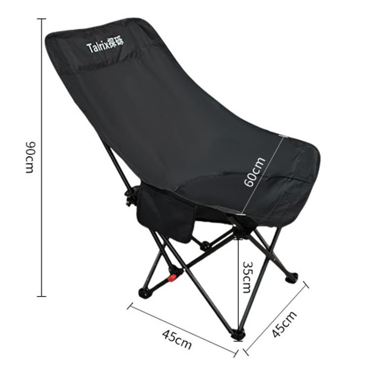 Talrix Sedia da campeggio portatile pieghevole per esterni, ideale per la spiaggia., Classic Black, Classic Gold, Tall Black, Tall Gold, 3-Level Adjustable Black, 3-Level Adjustable Gold, With Leg Rest Black, With Leg Rest Gold