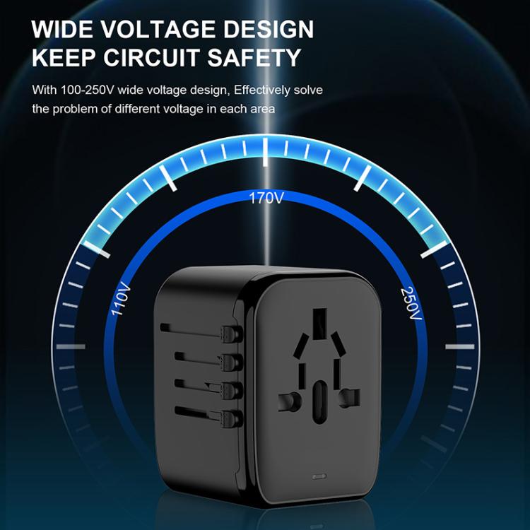 Caricabatterie da viaggio PD 20W GaN 4 porte USB Type-C