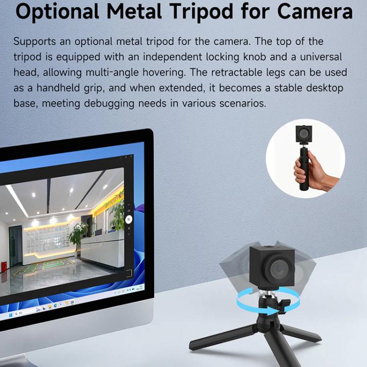 Telecamera industriale USB YAHBOOM con visione AI, obiettivo da 5 MP senza distorsioni, risoluzione superiore a 2K per Raspberry Pi/Jetson/RDK/PC, 5MP No Tripod, 5MP With Metal Tripod