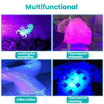 Rilevatore di banconote a LED in lega di alluminio con torcia UV da 100 LED