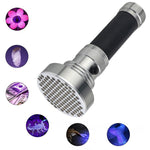 Rilevatore di banconote a LED in lega di alluminio con torcia UV da 100 LED