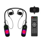 Cuffie multifunzione per trasmissioni in diretta con scheda audio e microfono wireless da collo., G10T